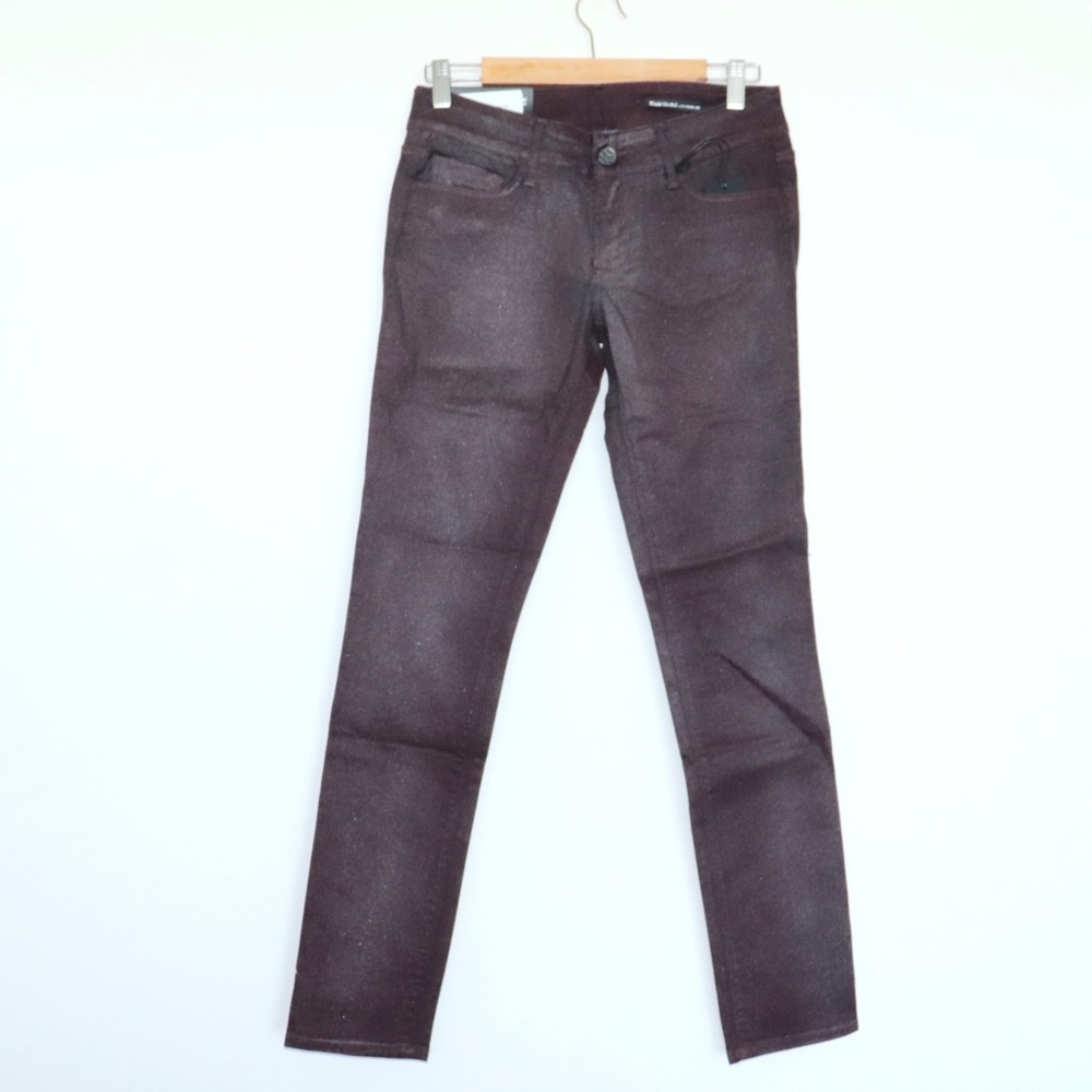 Black Orchid MidRise Skinny Leg Red 27